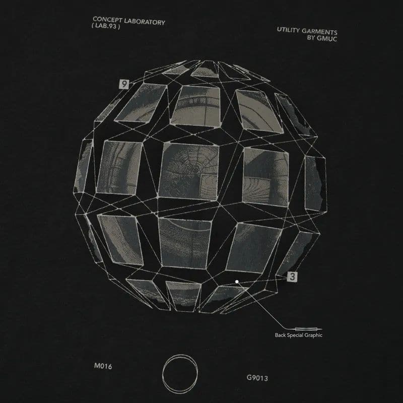 【GOOPiMADE】"Gr-01T" Concept. 3D Circle Tee - Shadow Shadow 1