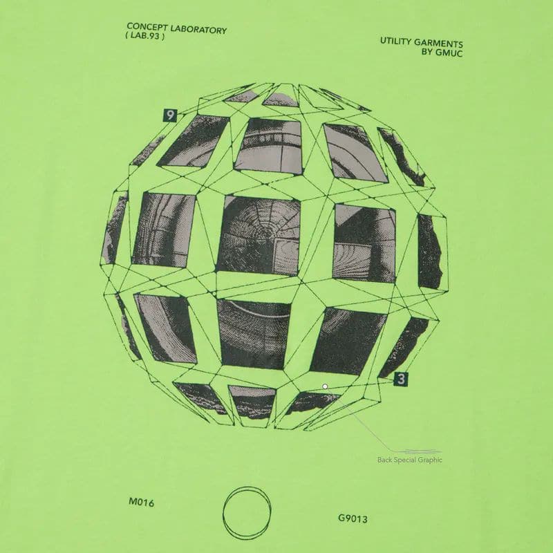 【GOOPiMADE】"Gr-01T" Concept. 3D Circle Tee - Neon Neon 1