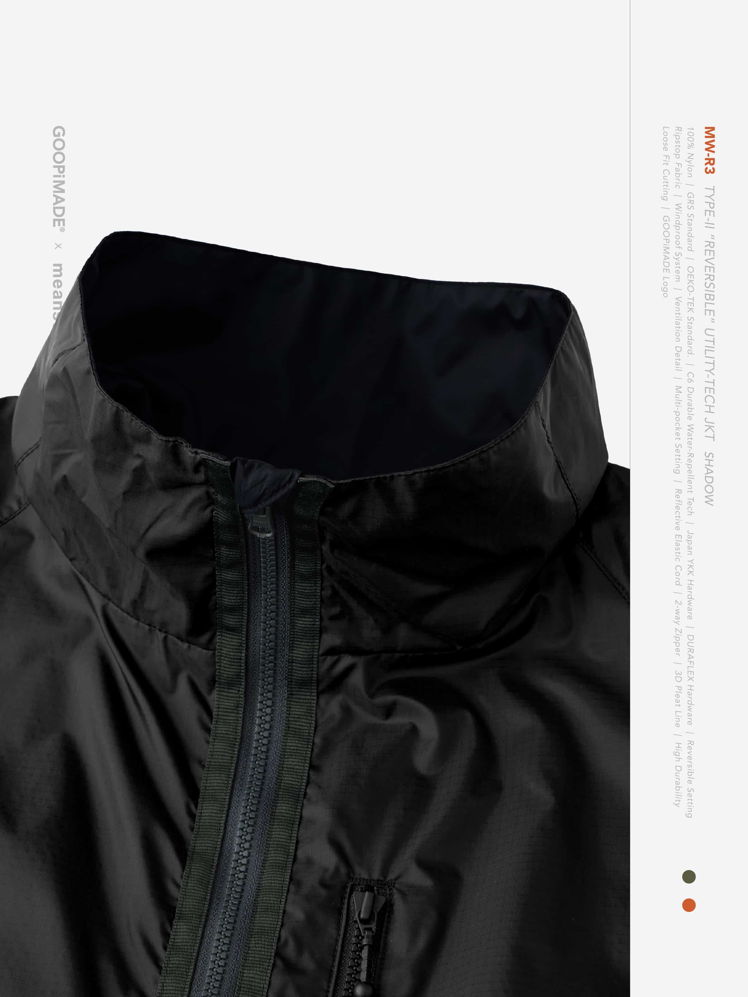 GOOPiMADE x meanswhile “MW-R3” Type-II “REVERSIBLE” Utility-Tech JKT(Shadow) Shadow 1