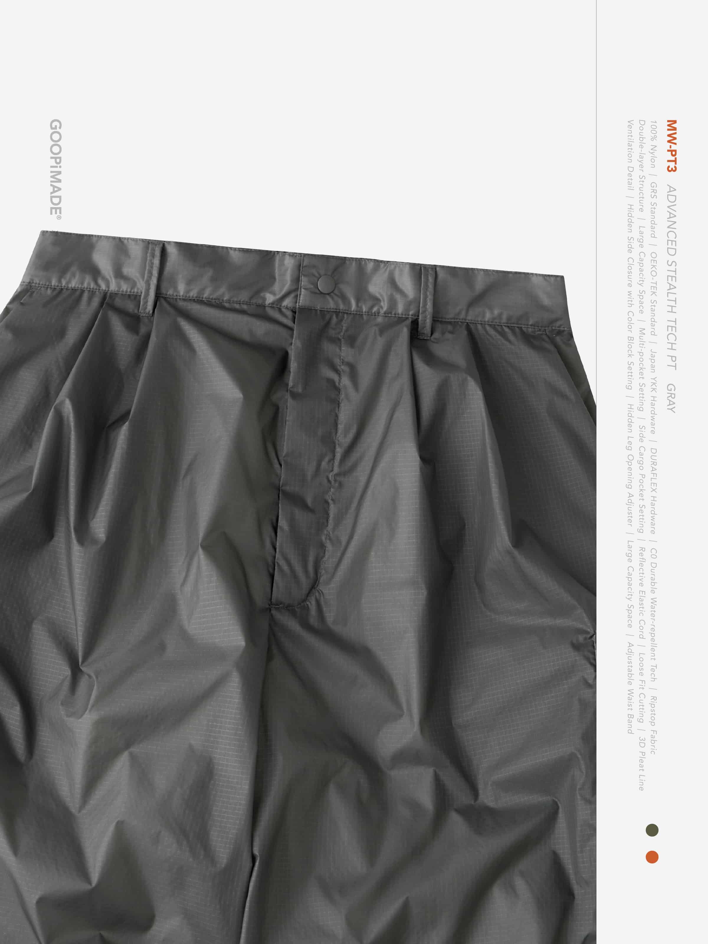 【GOOPiMADE×meanswhile】“MW-PT3” Advanced Stealth Tech PT - Gray Gray 1