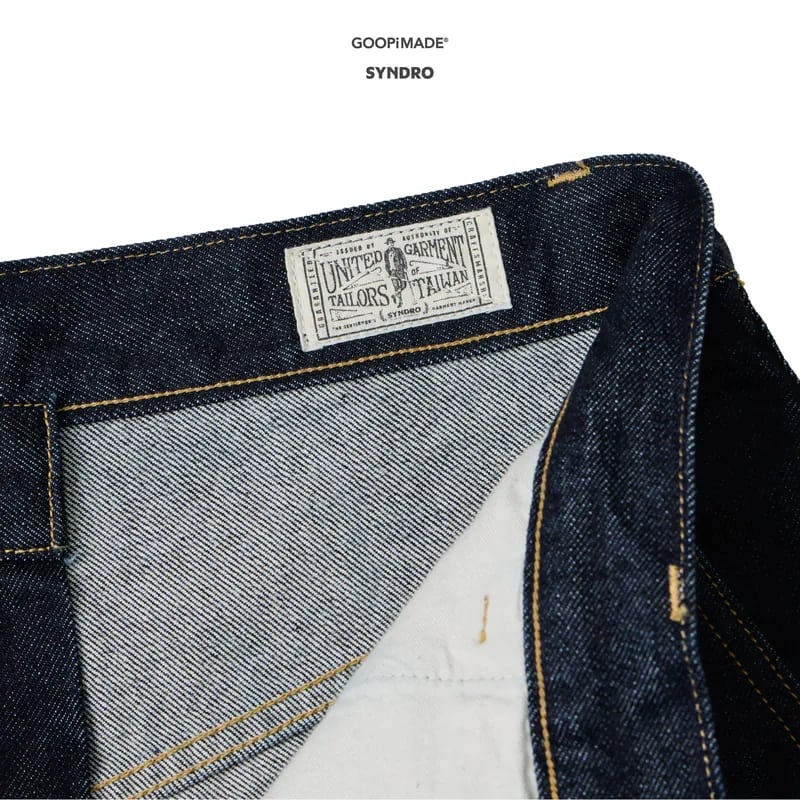 【GOOPiMADE】01P-SYNC ARK DECK LOOSE JEANS - ONE WASH INDIGO 0