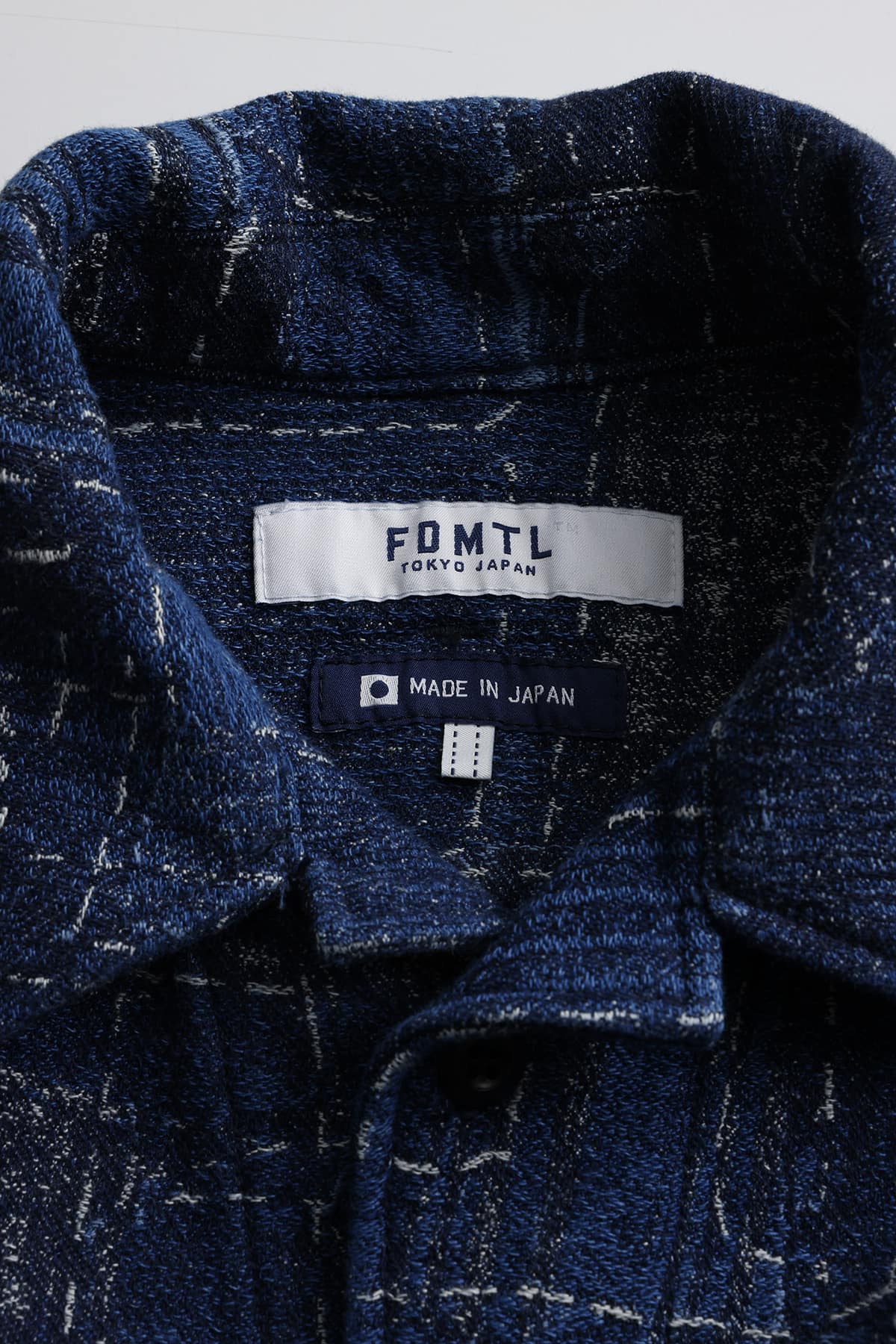 【FDMTL】BORO JAQUARD SHIRTS JACKET RINSE INDIGO 2