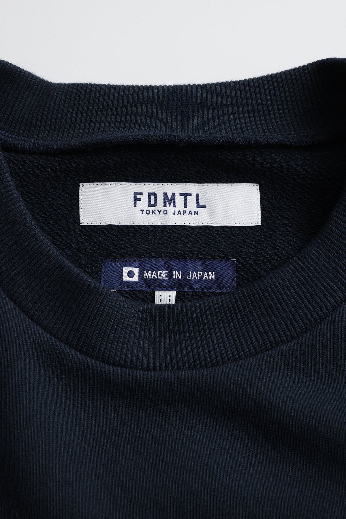 【FDMTL】PATCHWORK SWEAT SHIRT NAVY 1