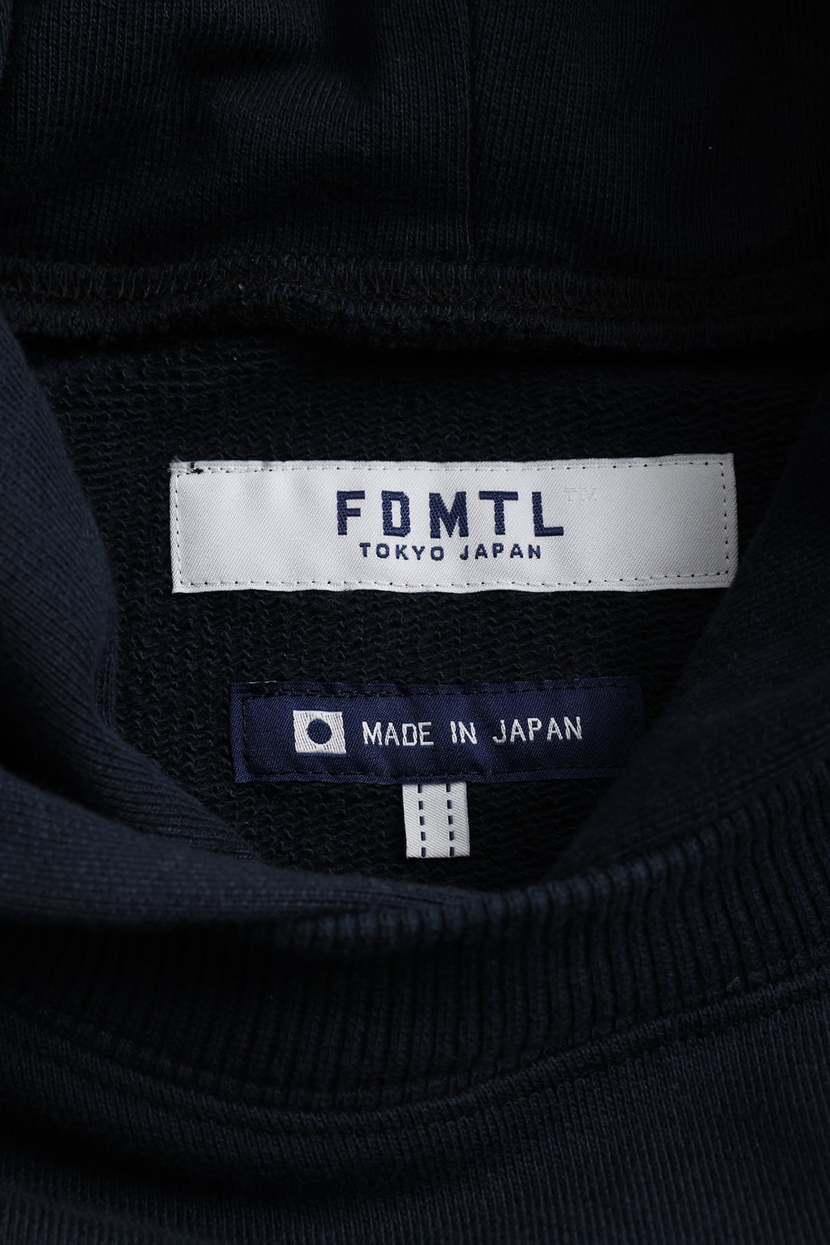 【FDMTL】PATCHWORK SWEAT PARKA NAVY 1