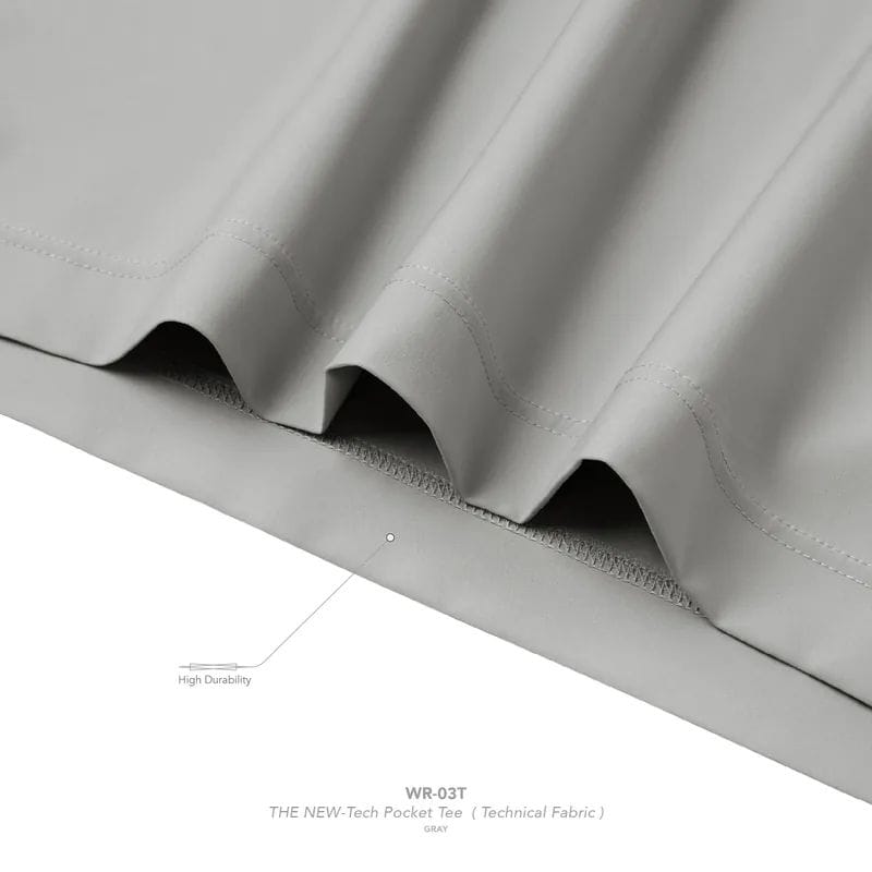 【GOOPiMADE】“WR-03T” THE NEW-Tech Pocket Tee (Technical Fabric) - Gray Gray 1