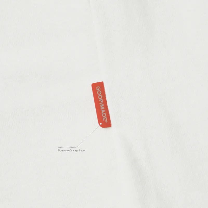 【GOOPiMADE】“RAi-01T” Illustrative Concept. Silence Tee - White White 1