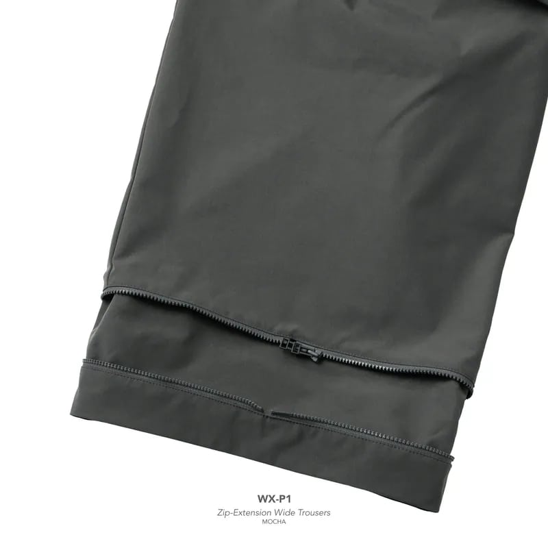 【GOOPiMADE】WX-P1 Zip-Extension Wide Trousers - Mocha Mocha 1