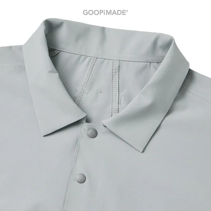 【GOOPiMADE】P/O - Extremely Light Polo Shirt - L-Gray L-Gray 1