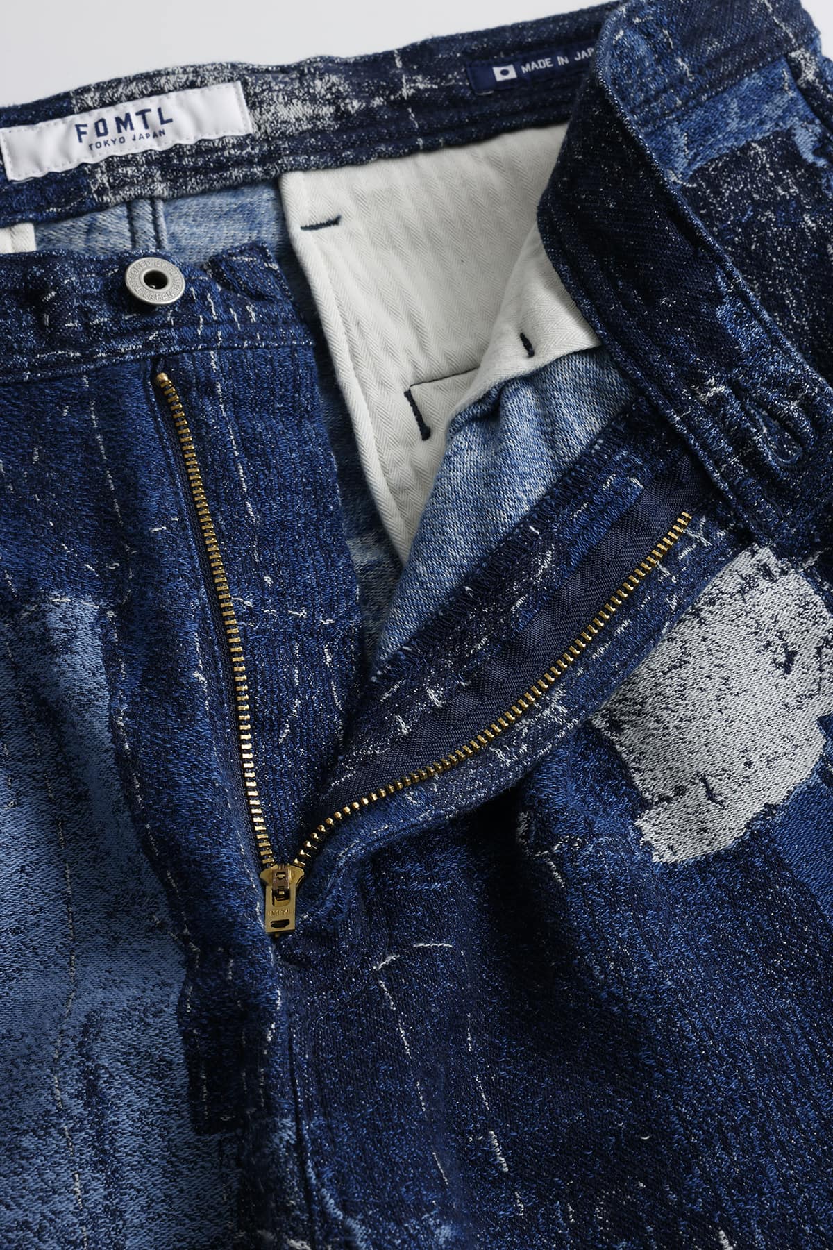 【FDMTL】BORO WIDE PANTS RINSE INDIGO W30