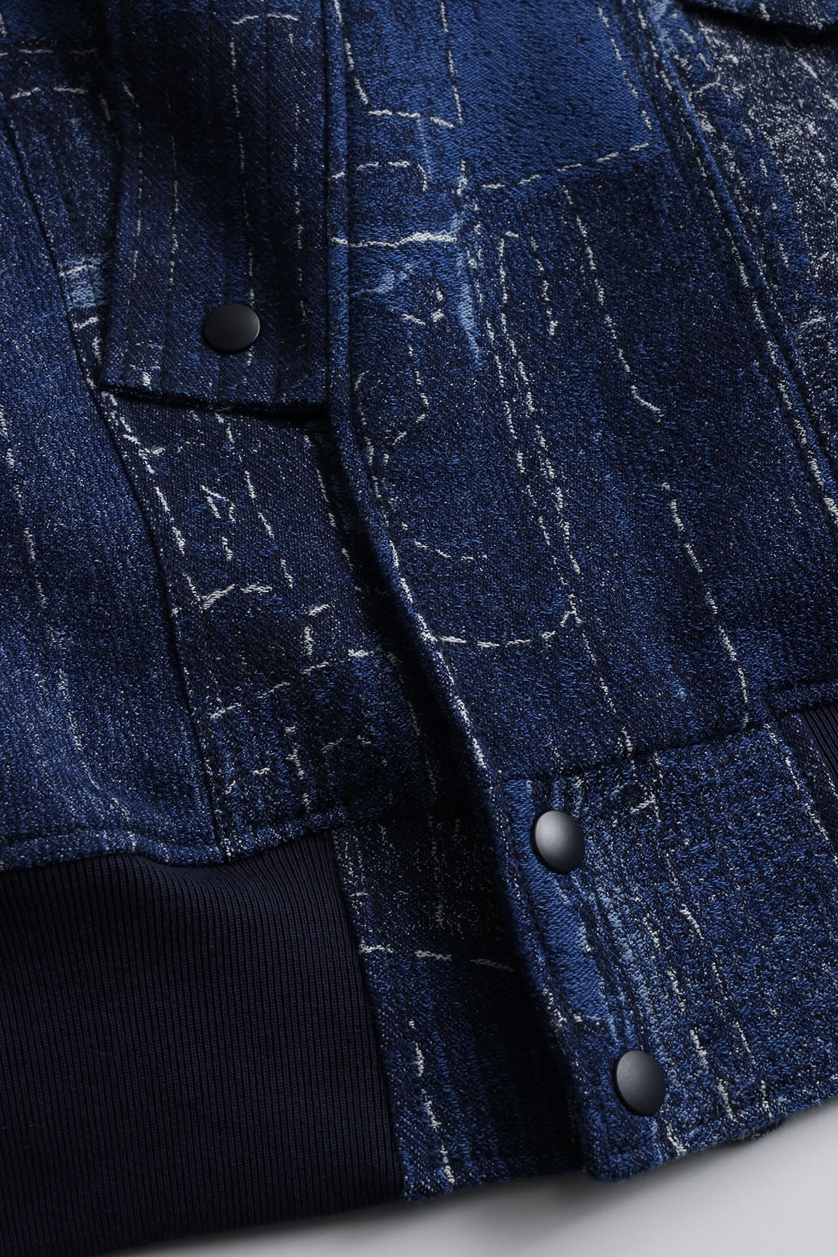 【FDMTL】BORO JAQUARD KIMONO JKT RINSE INDIGO 2