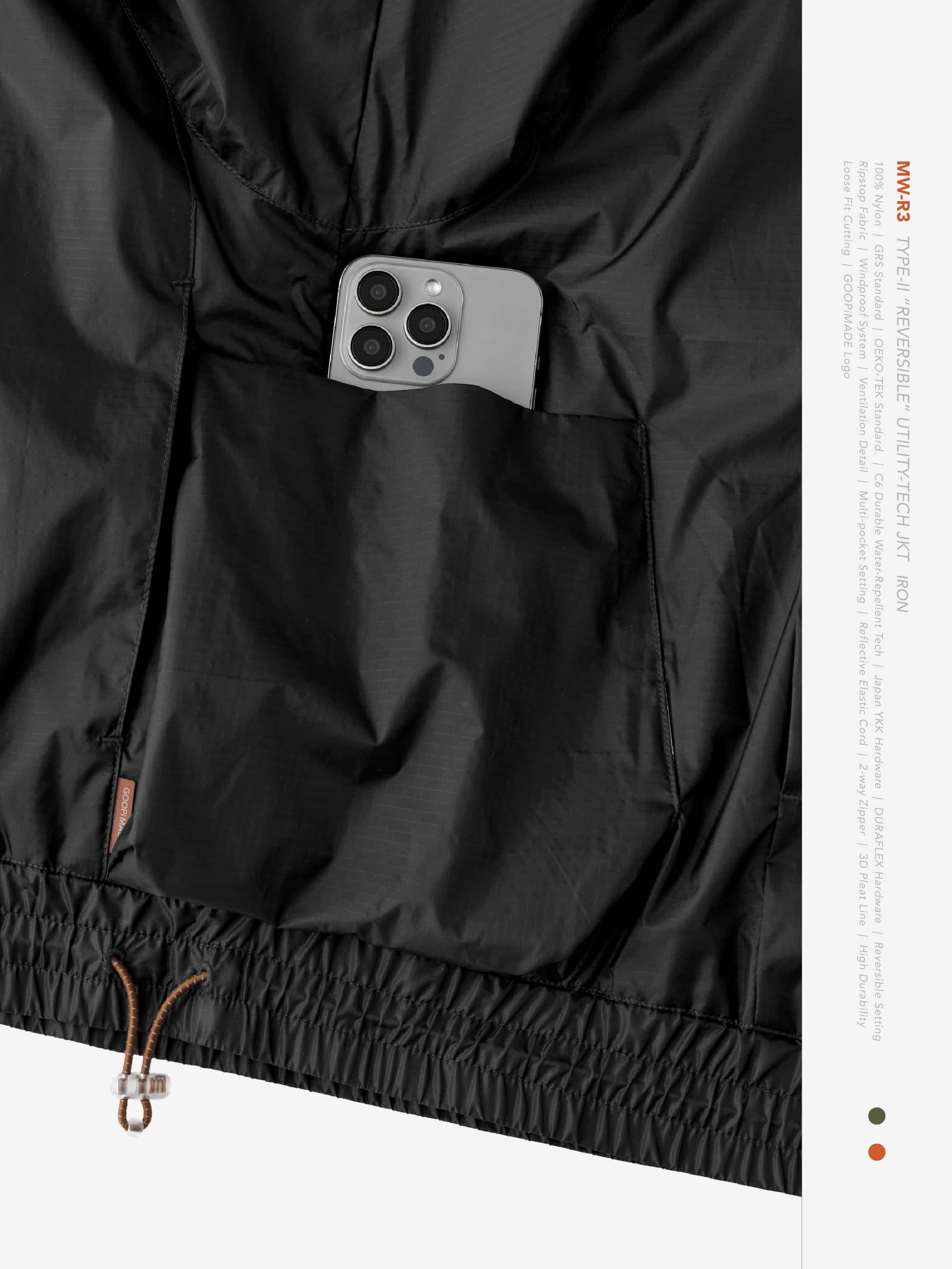 GOOPiMADE x meanswhile “MW-R3” Type-II “REVERSIBLE” Utility-Tech JKT(Iron) Iron 1