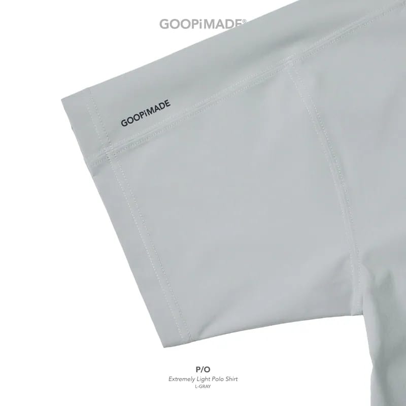 【GOOPiMADE】P/O - Extremely Light Polo Shirt - L-Gray L-Gray 1