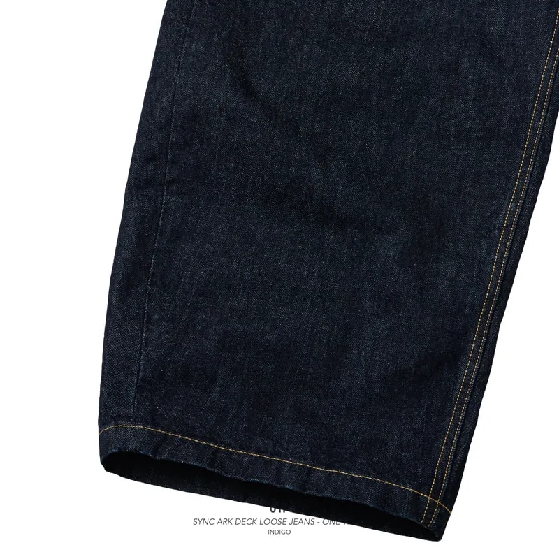 【GOOPiMADE】01P-SYNC ARK DECK LOOSE JEANS - ONE WASH INDIGO 0