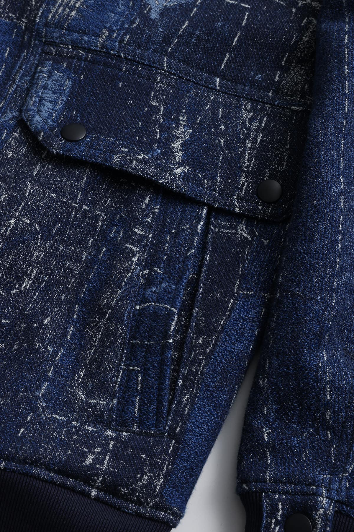【FDMTL】BORO JAQUARD KIMONO JKT RINSE INDIGO 2
