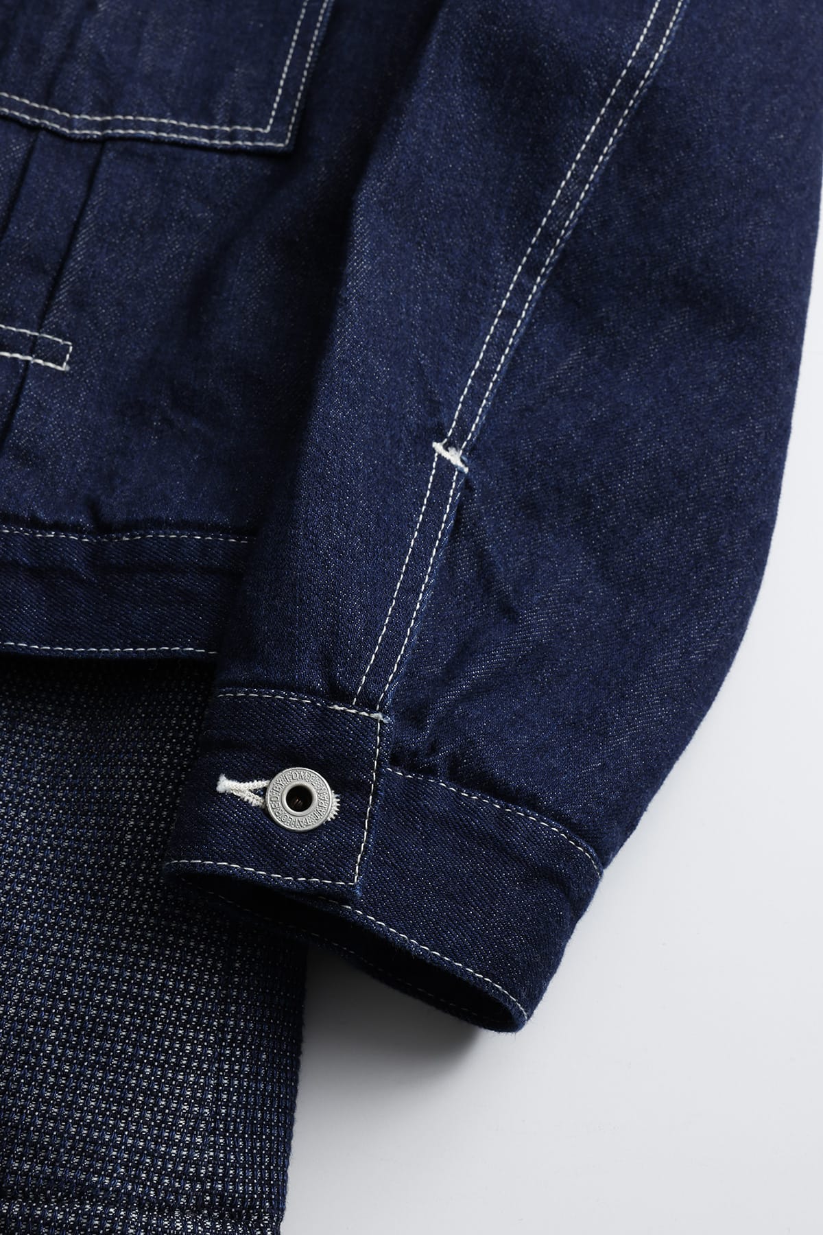 【FDMTL】PLEATS LAPEL JACKET RINSE INDIGO 2