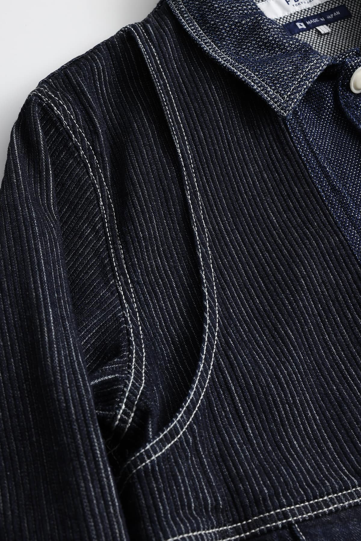 【FDMTL】COVERALL JACKET RINSE INDIGO 2