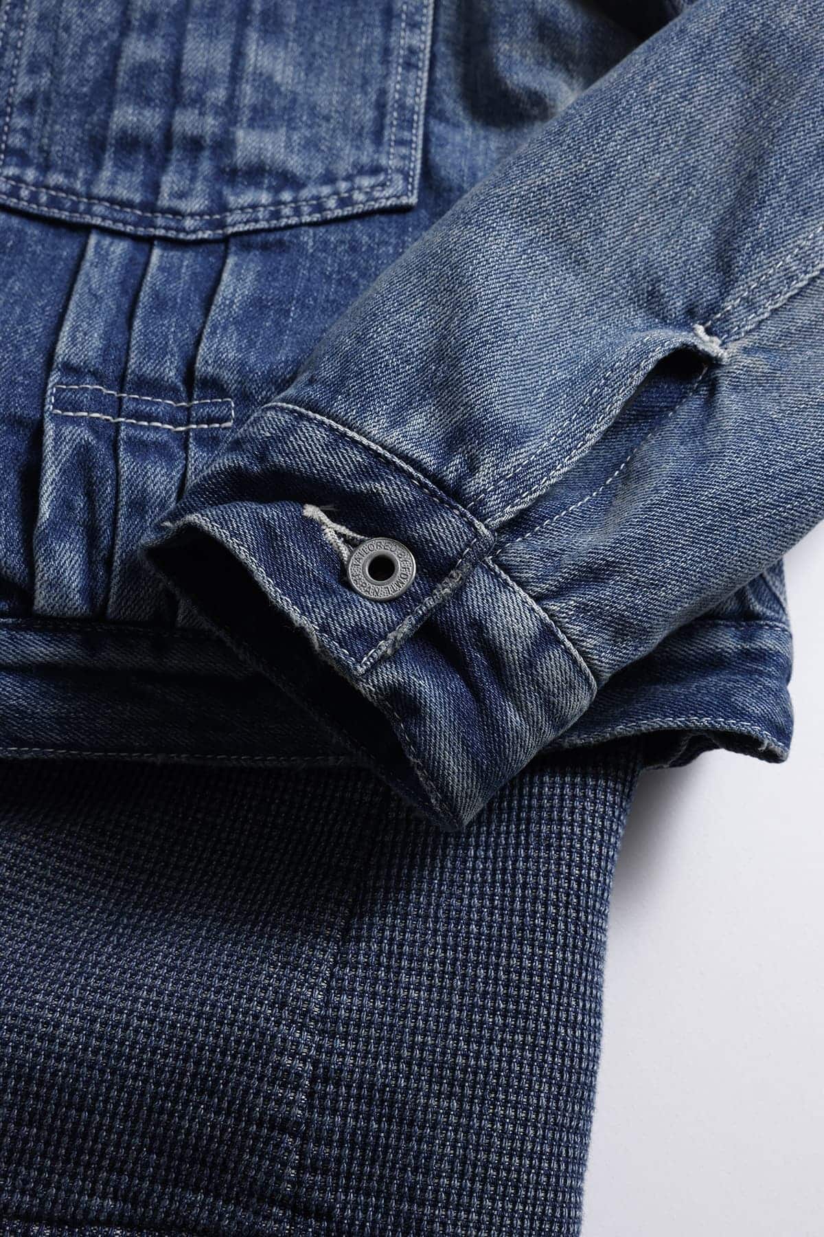 【FDMTL】PLEATS LAPEL JACKET 3YER WASH INDIGO 2