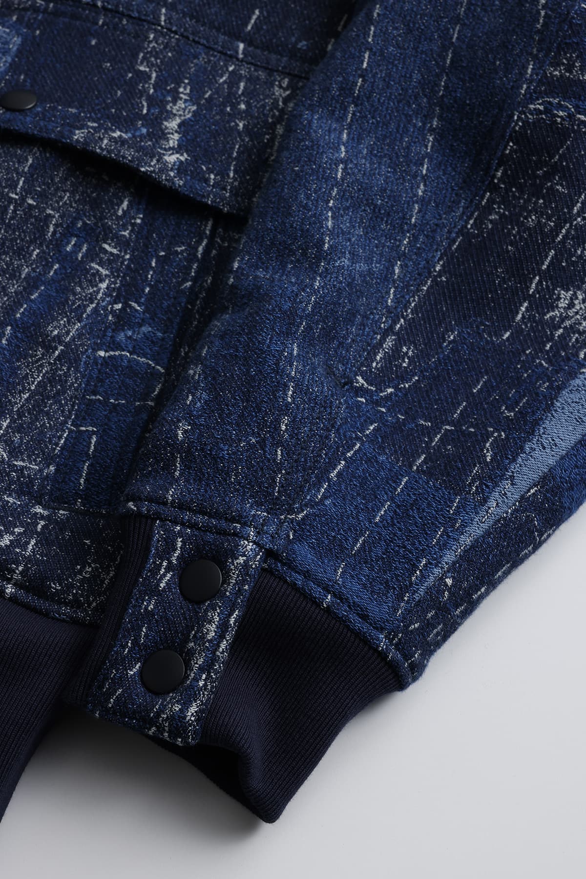 【FDMTL】BORO JAQUARD KIMONO JKT RINSE INDIGO 2