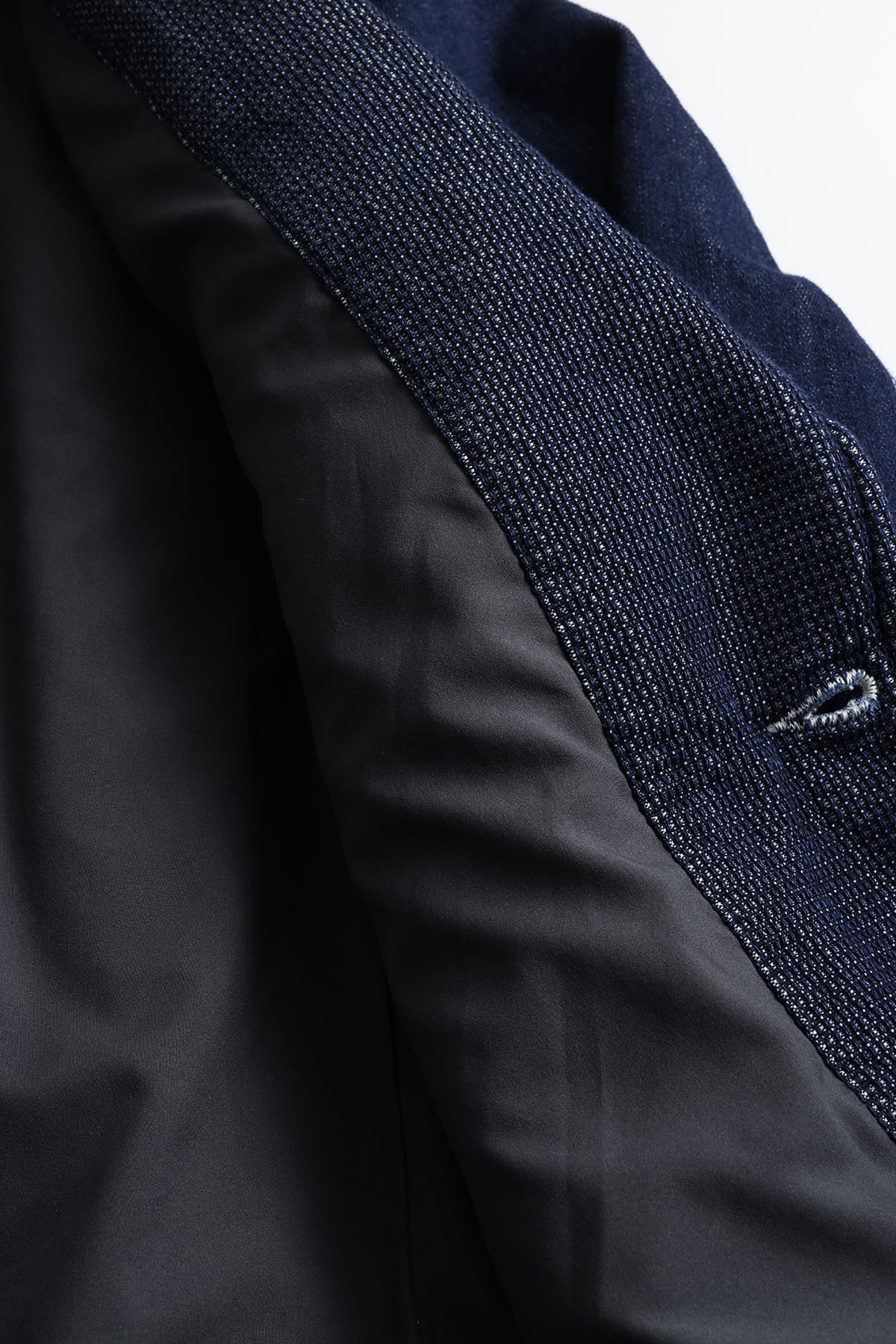 【FDMTL】PLEATS LAPEL JACKET RINSE INDIGO 2