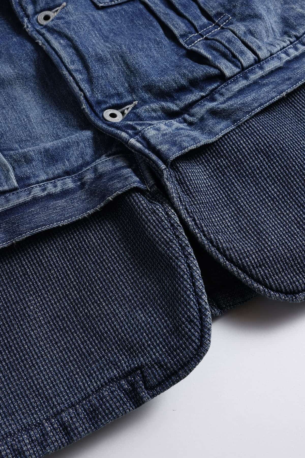 【FDMTL】PLEATS LAPEL JACKET 3YER WASH INDIGO 2