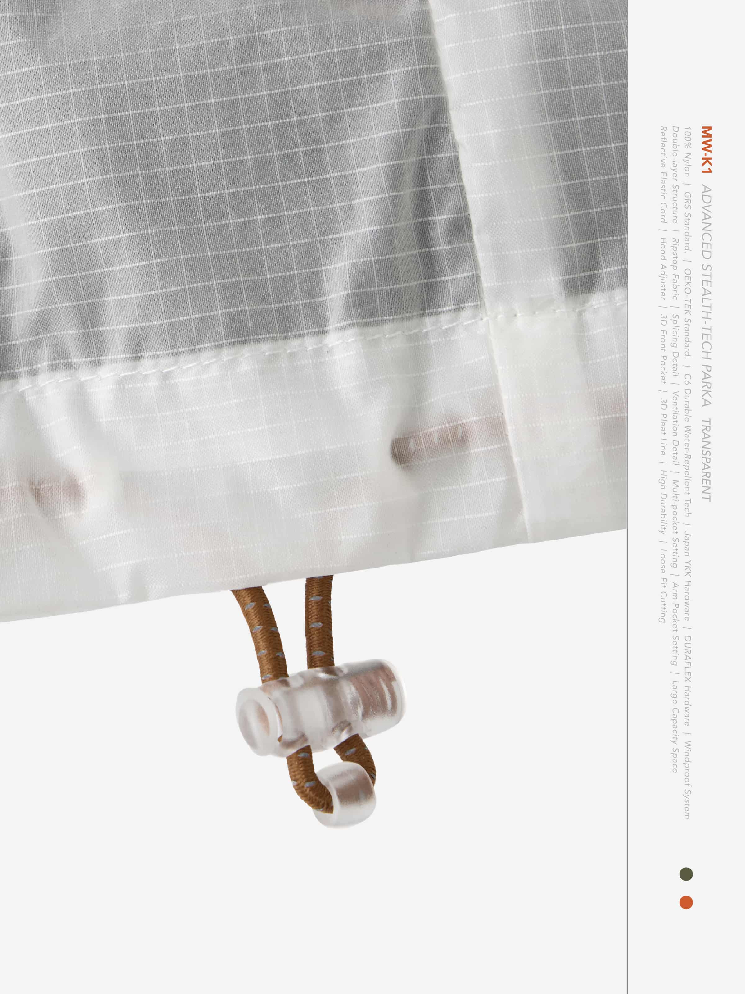 【GOOPiMADE × meanswhile】“MW-K1” Advanced Stealth-Tech PARKA(Transparent) Transparent 1