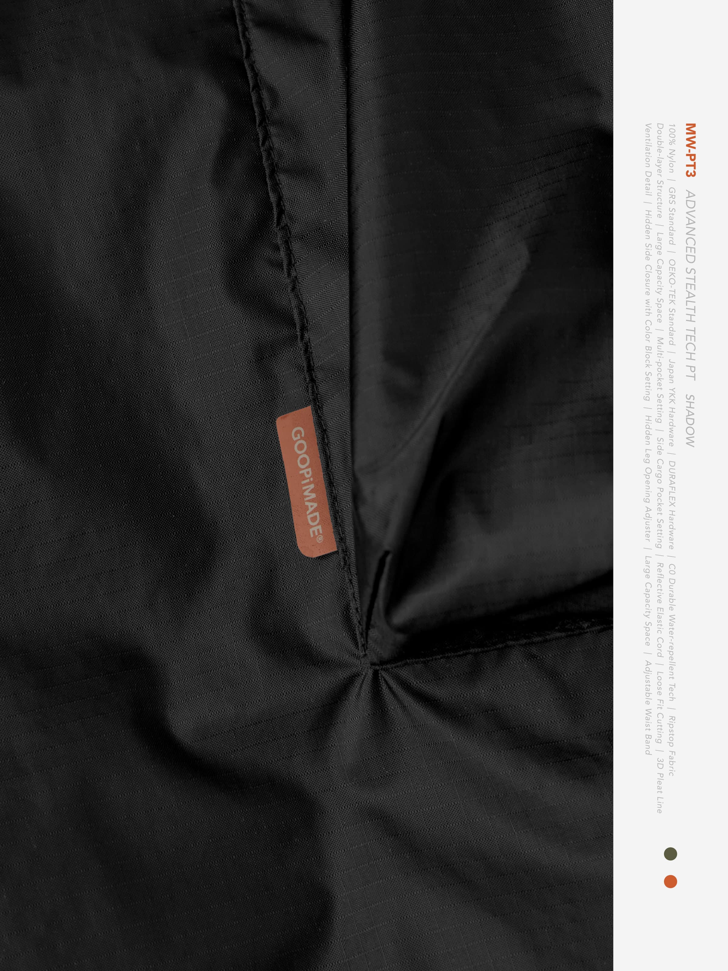【GOOPiMADE×meanswhile】“MW-PT3” Advanced Stealth Tech PT - Shadow Shadow 1