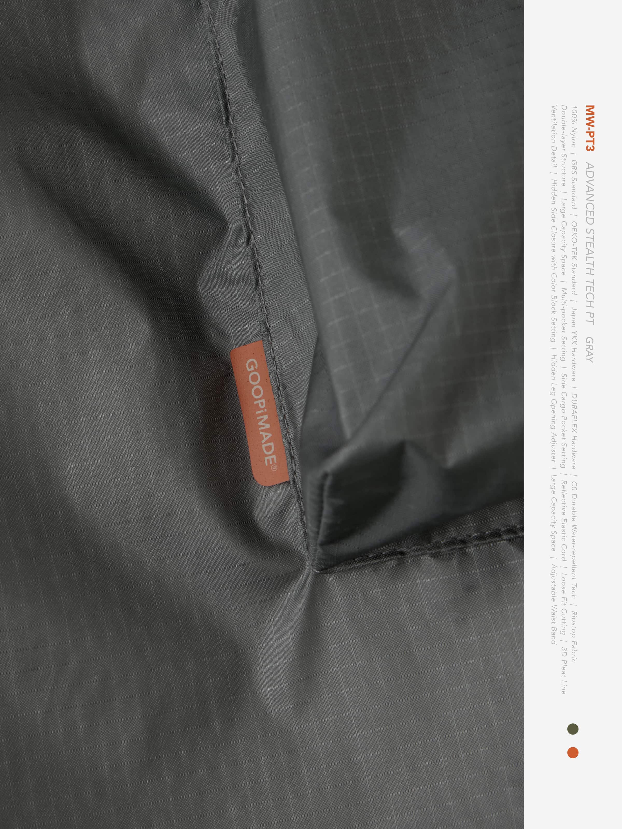 【GOOPiMADE×meanswhile】“MW-PT3” Advanced Stealth Tech PT - Gray Gray 1