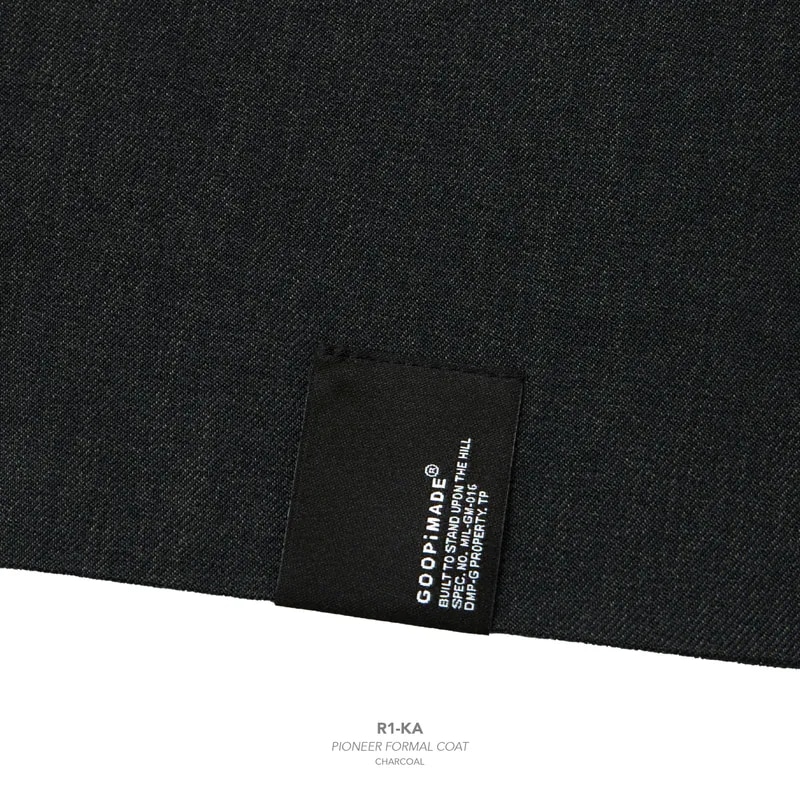 【GOOPiMADE】R1-KA Pioneer Formal Coat (Charcoal) Charcoal 1