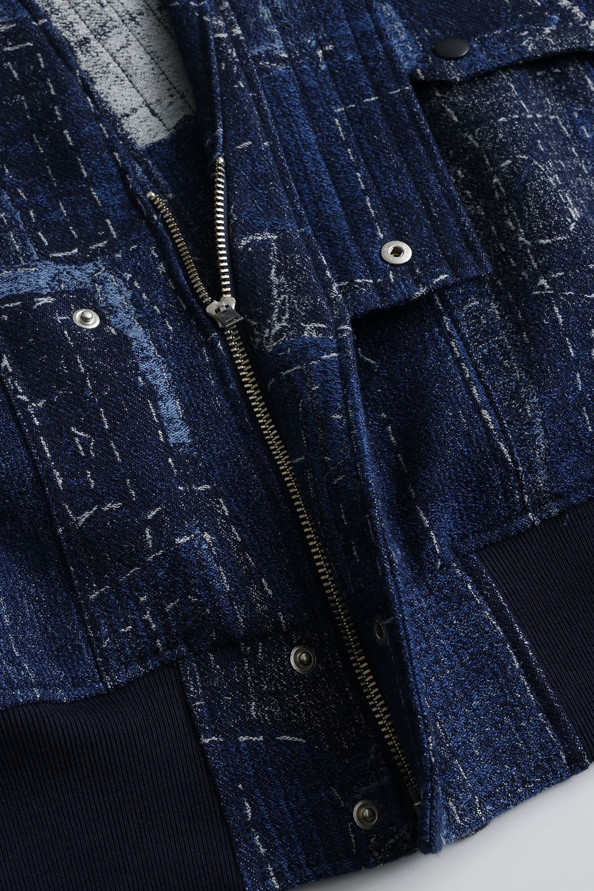 【FDMTL】BORO JAQUARD KIMONO JKT RINSE INDIGO 2