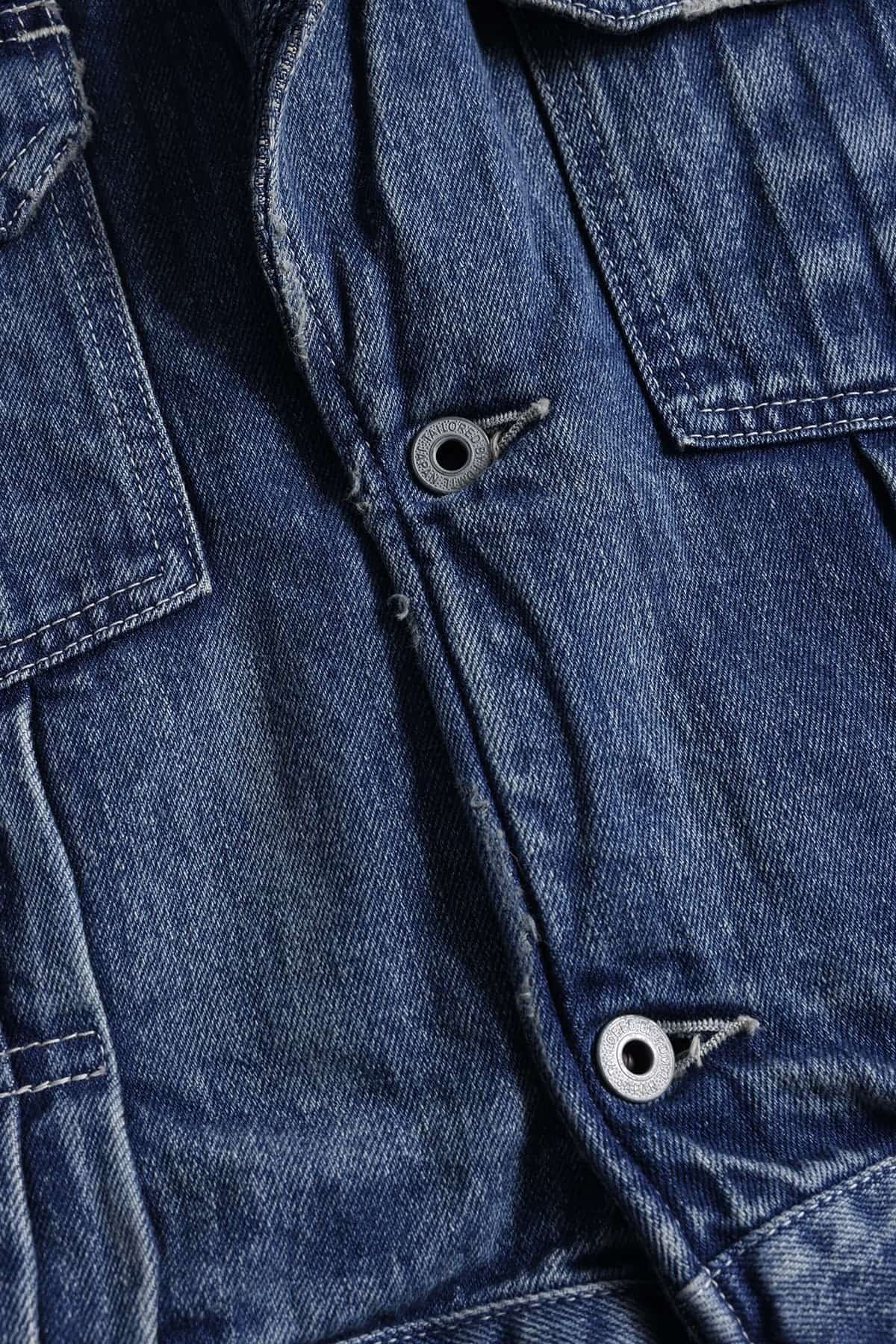【FDMTL】PLEATS LAPEL JACKET 3YER WASH INDIGO 2