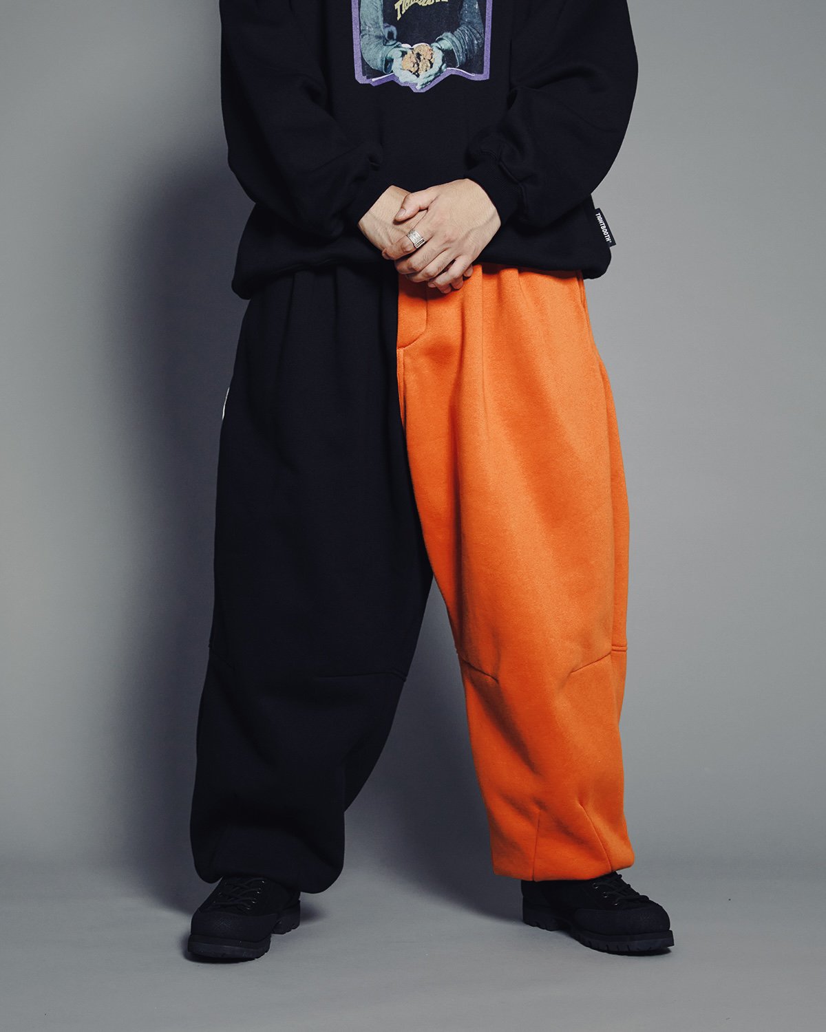 TIGHTBOOTH] CYBORG BALLOON PANTS(M Black/Orange)｜ MSPCプロダクト