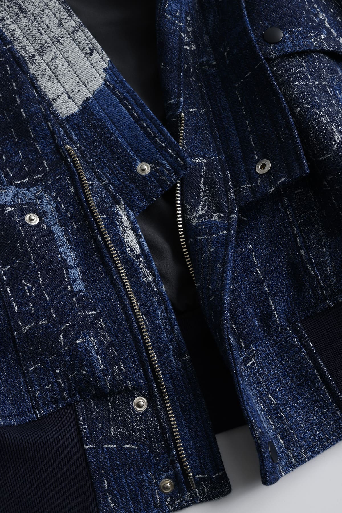 【FDMTL】BORO JAQUARD KIMONO JKT RINSE INDIGO 2
