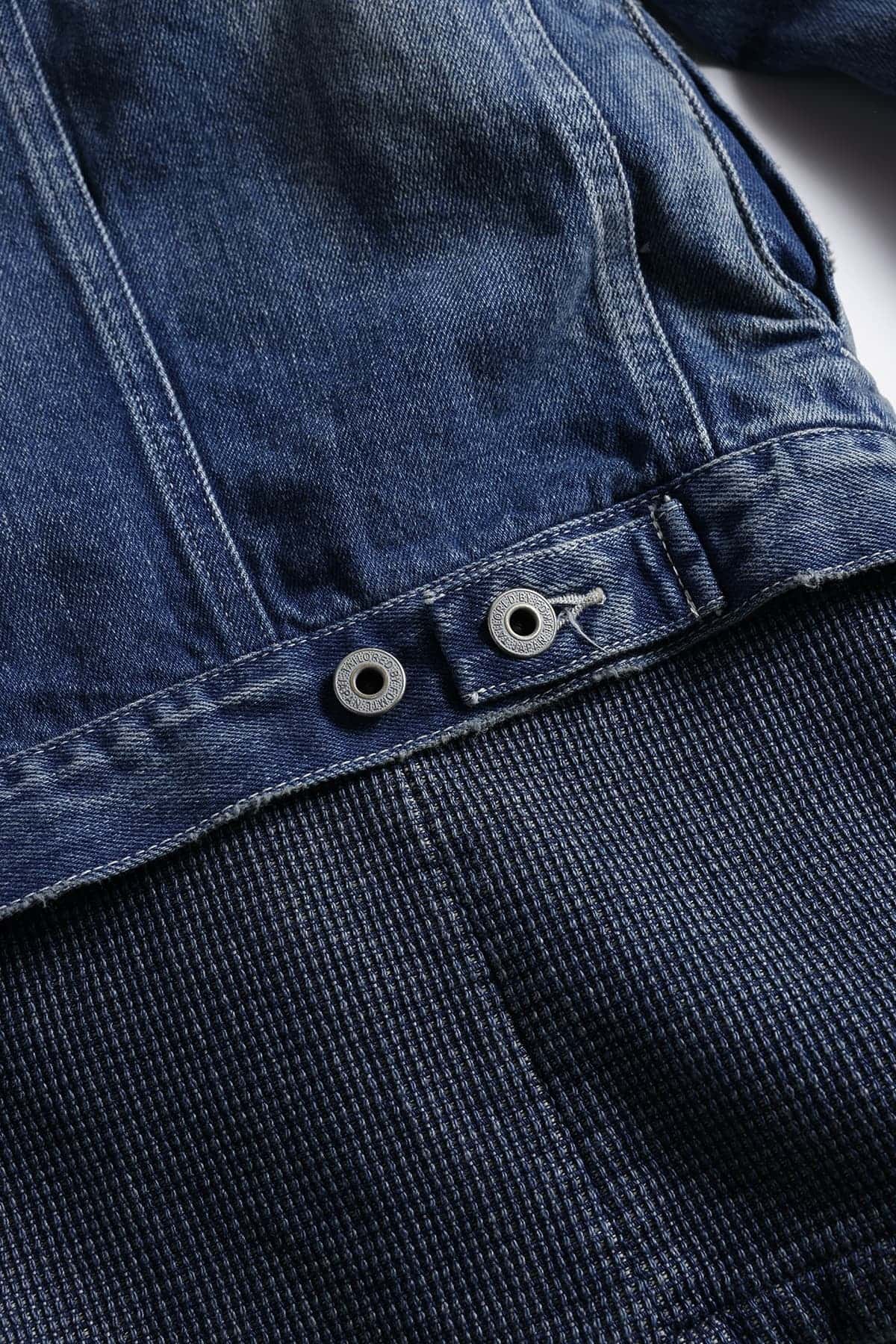 【FDMTL】PLEATS LAPEL JACKET 3YER WASH INDIGO 2