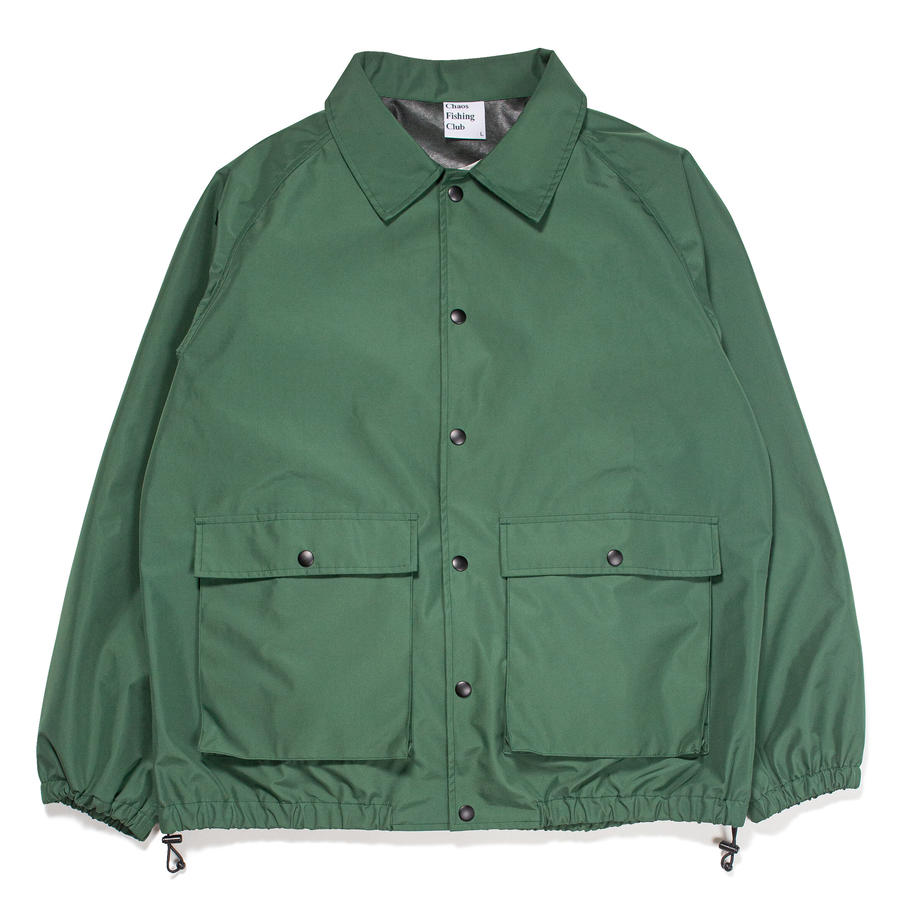 Chaos Fishing Club】LOGO 3LAYER COACH JACKET(L GREEN)｜ MSPC