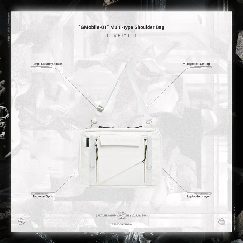 【master-piece×GOOPiMADE】 Multi-type Shoulder Bag White Free