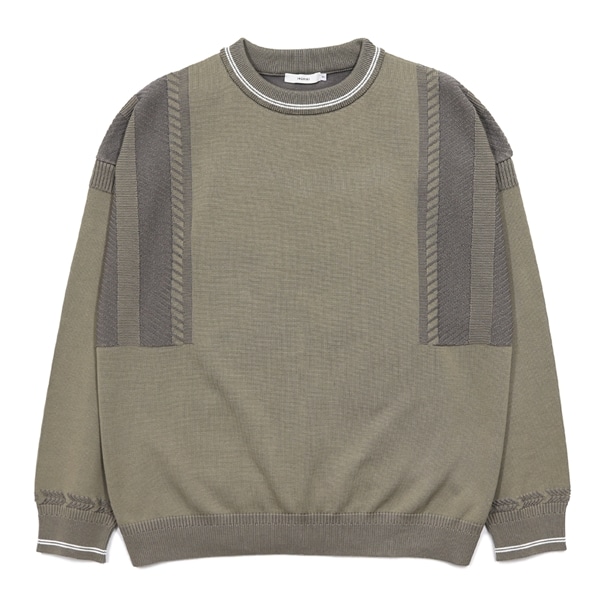 【YASHIKI】Shimobashira Knit (BEIGE) BEIGE 1