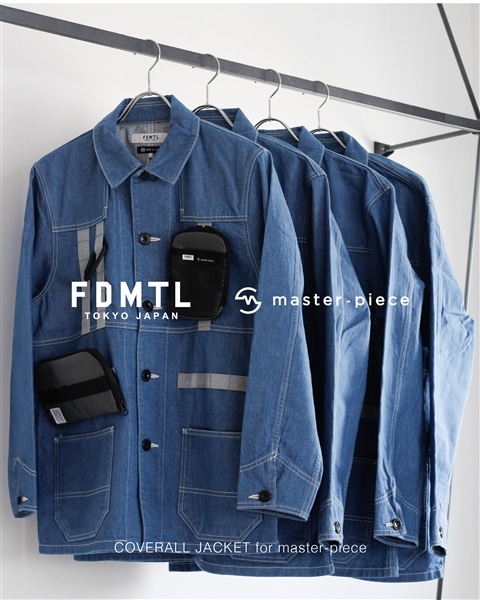 【FDMTL×master-piece -Exclusive item-】COVERALL JACKET for master-piece INDIGO 2