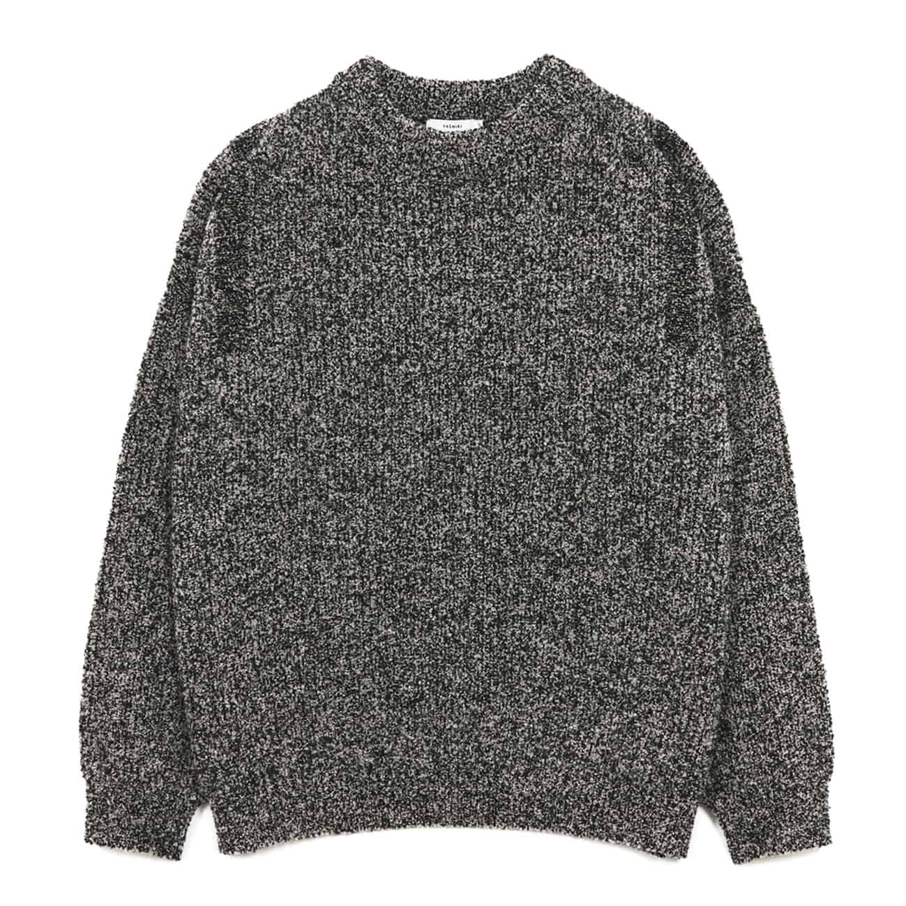 【YASHIKI】Shusetsu boucle Knit (MIX-GRAY) MIX-GRAY 2