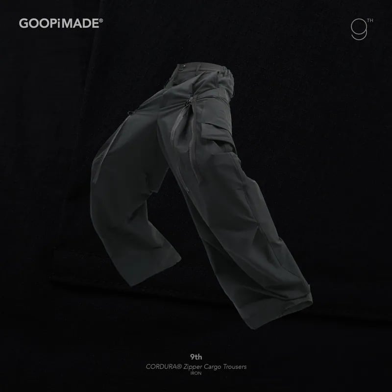 【GOOPiMADE】9th - CORDURA Zipper Cargo Trousers (Iron) Iron 1