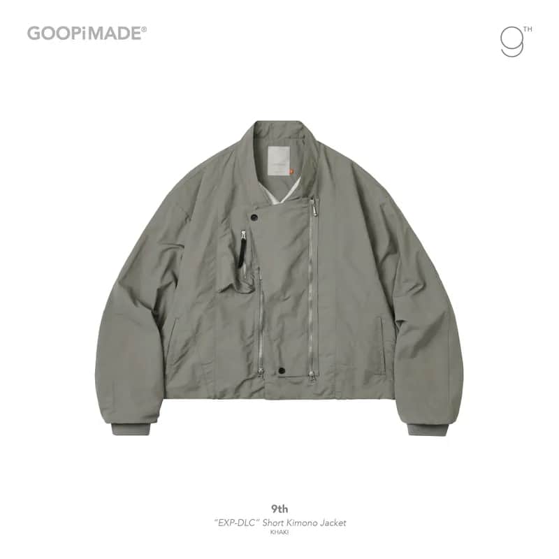  【GOOPiMADE】9th - “EXP-DLC” Short Kimono Jacket (Khaki) Khaki 2