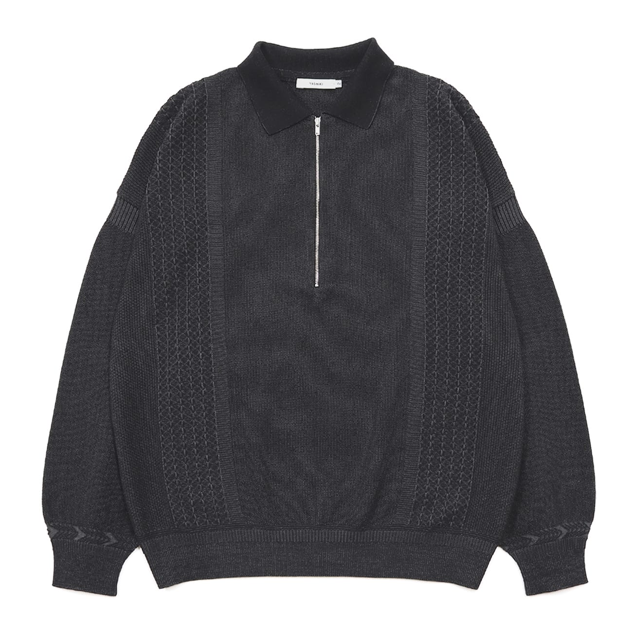  【YASHIKI】Kanto ZIp Polo (BLACK) BLACK 1