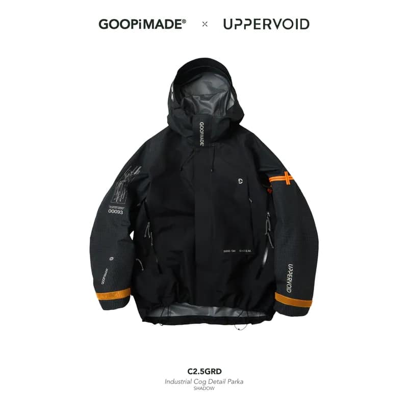 【GOOPiMADE×UPPERVOID】[GM - 転]C2.5GRD” Industrial Cog Detail Parka Shadow S
