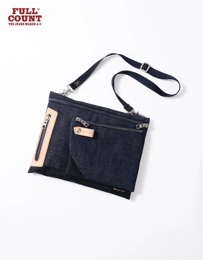 【FULLCOUNT x master-piece Collaboration Series】サコッシュ INDIGO