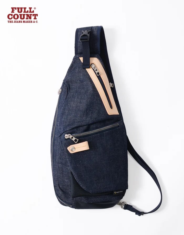 【FULLCOUNT x master-piece Collaboration Series】スリングバッグ INDIGO