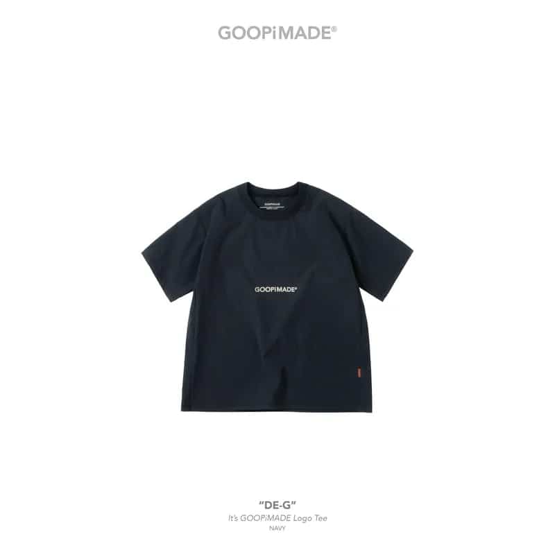 【GOOPiMADE】“DE-G” It’s GOOPiMADE Logo Tee - Navy Navy 2