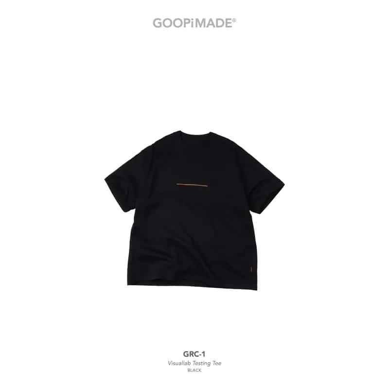 【GOOPiMADE】GRC-1 Visuallab Testing Tee - Black BLACK 1