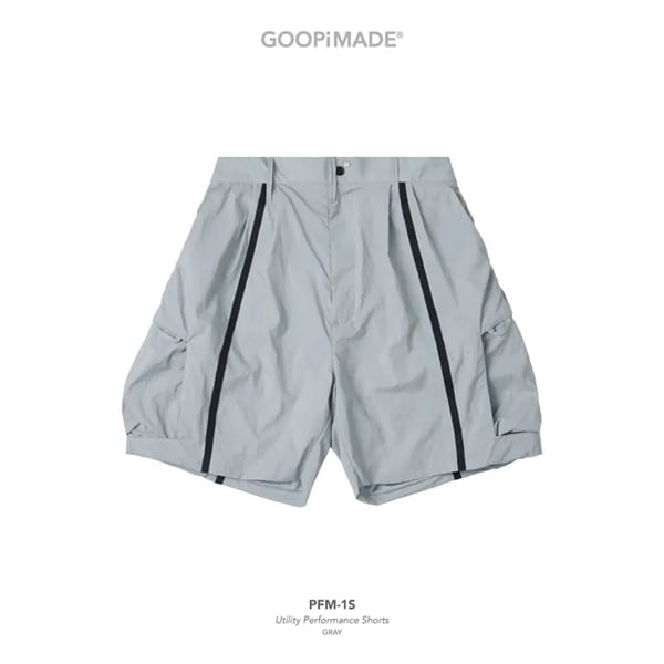  【GOOPiMADE】PFM-1S Utility Performance Shorts - Gray Gray 1
