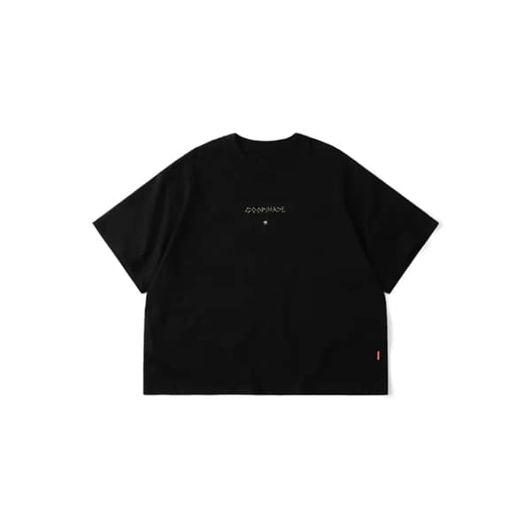 【GOOPIMADE】01T-SYNC STONE MOSS GRAPHIC TEE (BLACK) BLACK 1