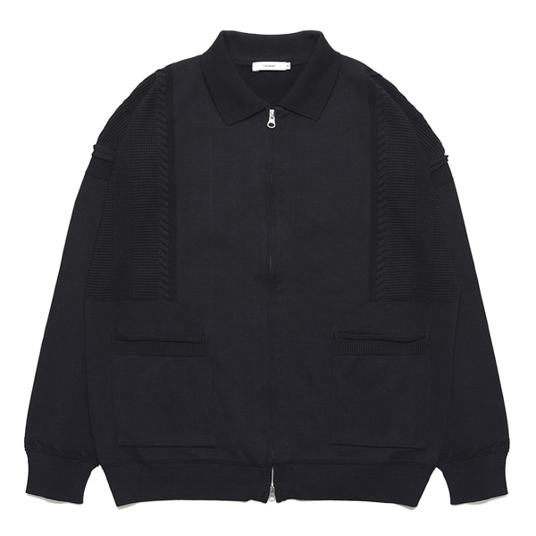 【YASHIKI】Akiyo Zip Cardigan（秋夜）(BLACK) BLACK 1
