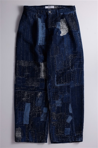 【FDMTL】BORO WIDE PANTS RINSE INDIGO W30